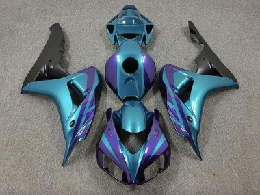 Purple and Emerald 2006-2007 Honda CBR1000RR Motorcycle Fairing