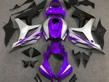 Purple and Silver OEM Style 2007-2008 Honda CBR600RR Motorcycle Fairing