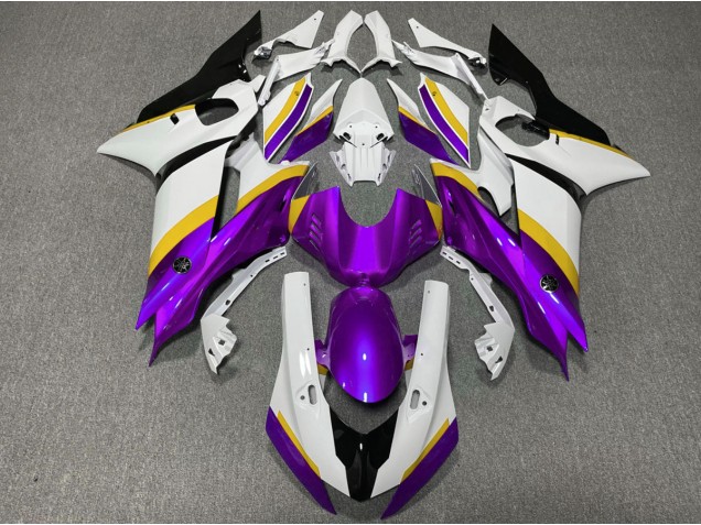 Purple and Yellow Gloss 2017-2021 Yamaha R6 Motorcycle Fairing Purple and Yellow Gloss 2017-2021 Yamaha R6 Motorcycle Fairing