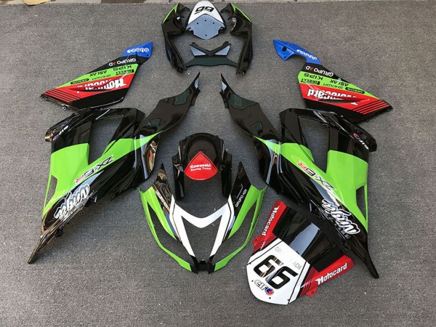 Racing Style Green 2013-2018 Kawasaki ZX6R Motorcycle Fairing Racing Style Green 2013-2018 Kawasaki ZX6R Motorcycle Fairing