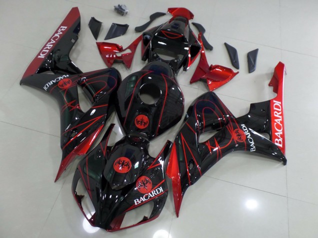 Red Bacardi 2006-2007 Honda CBR1000RR Motorcycle Fairing Red Bacardi 2006-2007 Honda CBR1000RR Motorcycle Fairing