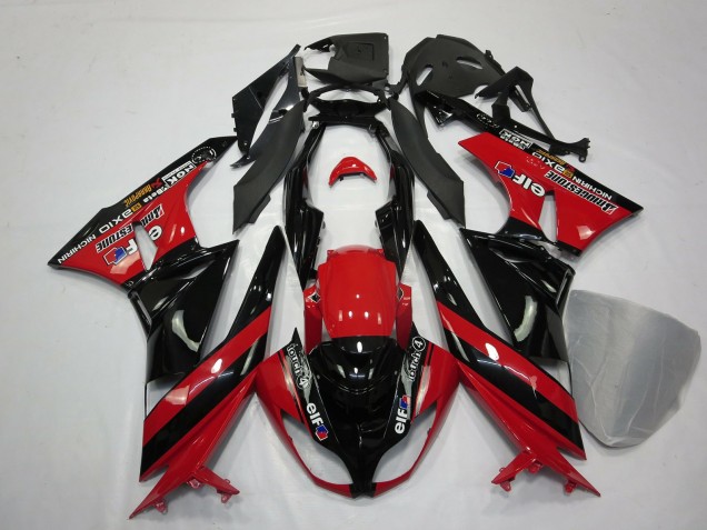 Red Black 2009-2012 Kawasaki ZX6R Motorcycle Fairing Red Black 2009-2012 Kawasaki ZX6R Motorcycle Fairing