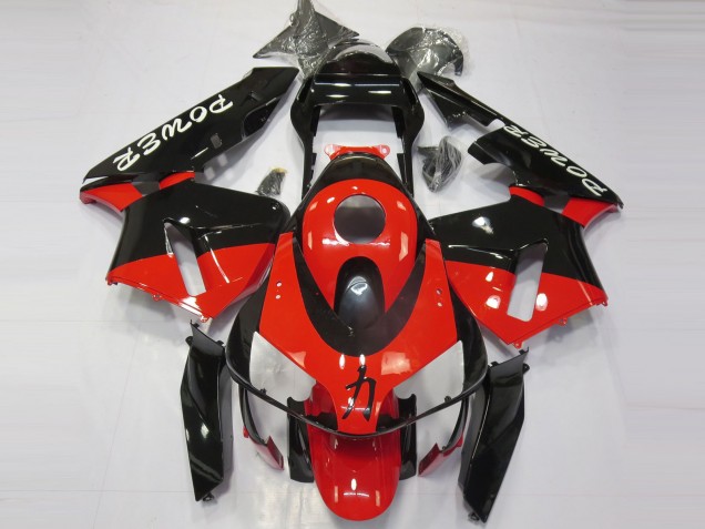 Red Black Power 2003-2004 Honda CBR600RR Motorcycle Fairing Red Black Power 2003-2004 Honda CBR600RR Motorcycle Fairing