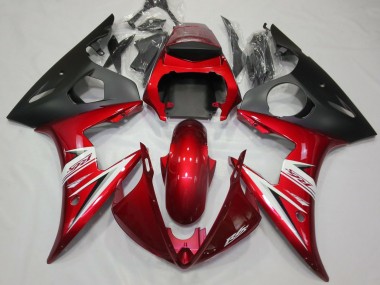 Red & White 2003-2004 Yamaha R6 Motorcycle Fairing