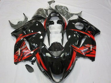 Red and Black 1997-2007 Suzuki GSXR 1300 Hayabusa Motorcycle Fairing