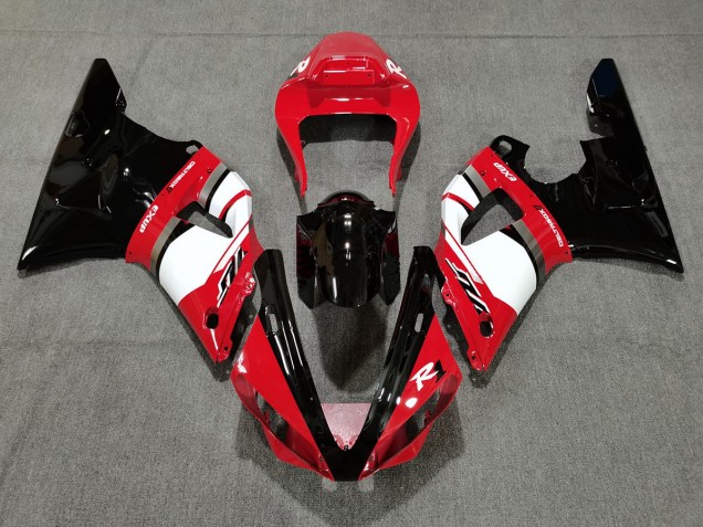 Red and Black 2000-2001 Yamaha R1 Motorcycle Fairing Red and Black 2000-2001 Yamaha R1 Motorcycle Fairing