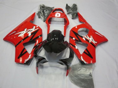 Red and Black No.2 2002-2003 Honda CBR954RR Motorcycle Fairing