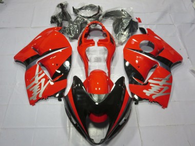 Red and Black Silver Decal 1997-2007 Suzuki GSXR 1300 Hayabusa Motorcycle Fairing