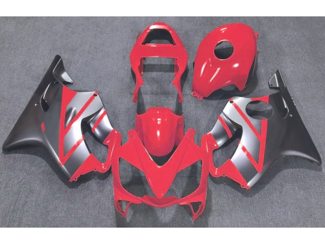 Red and Matte Silver 2001-2003 Honda CBR600 F4i Motorcycle Fairing Red and Matte Silver 2001-2003 Honda CBR600 F4i Motorcycle Fairing