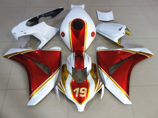 Red and White 19 2008-2011 Honda CBR1000RR Motorcycle Fairing Red and White 19 2008-2011 Honda CBR1000RR Motorcycle Fairing