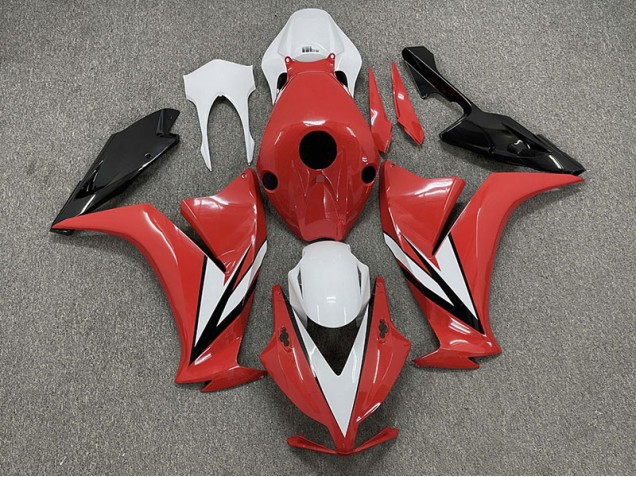 Red with White 2012-2016 Honda CBR1000RR Motorcycle Fairing Red with White 2012-2016 Honda CBR1000RR Motorcycle Fairing