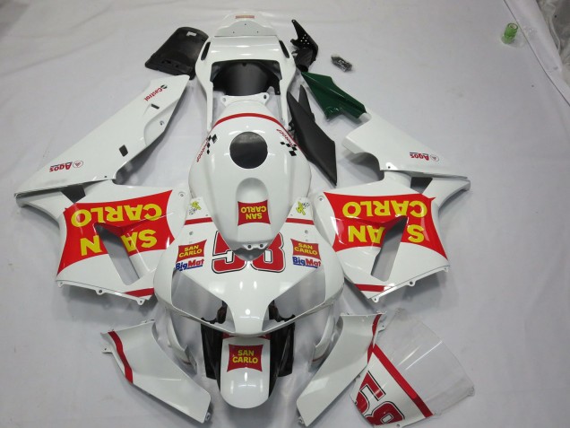 San Carlo 58 2003-2004 Honda CBR600RR Motorcycle Fairing San Carlo 58 2003-2004 Honda CBR600RR Motorcycle Fairing