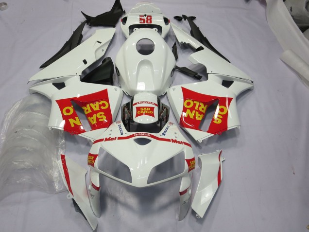 San Carlo 58 2005-2006 Honda CBR600RR Motorcycle Fairing San Carlo 58 2005-2006 Honda CBR600RR Motorcycle Fairing