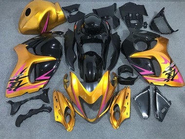 Shiny Gold with Black 2008-2020 Suzuki GSXR 1300 Hayabusa Motorcycle Fairing
