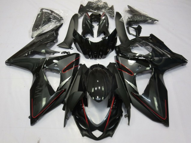 Silver Black and Red 2009-2016 Suzuki GSXR 1000 Motorcycle Fairing Silver Black and Red 2009-2016 Suzuki GSXR 1000 Motorcycle Fairing