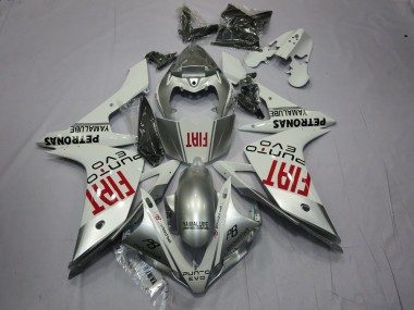 Silver Fiat 2007-2008 Yamaha R1 Motorcycle Fairing