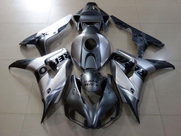 Silver Repsol Style Design 2006-2007 Honda CBR1000RR Motorcycle Fairing Silver Repsol Style Design 2006-2007 Honda CBR1000RR Motorcycle Fairing