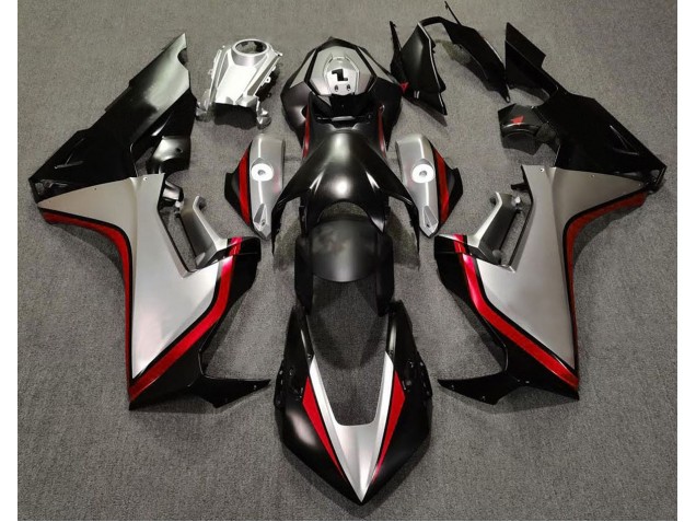 Silver and Black & Red 2017-2023 Honda CBR1000RR Motorcycle Fairing Silver and Black & Red 2017-2023 Honda CBR1000RR Motorcycle Fairing