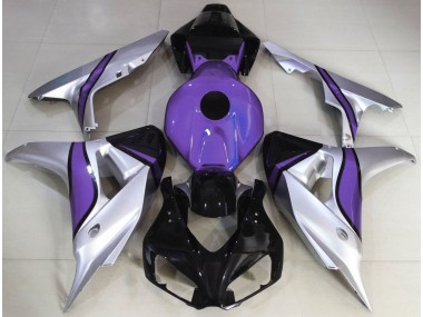 Silver and Purple Custom 2006-2007 Honda CBR1000RR Motorcycle Fairing