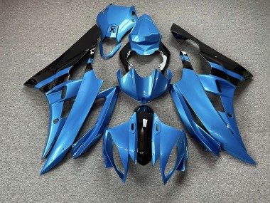 Sky Blue and Black 2006-2007 Yamaha R6 Motorcycle Fairing
