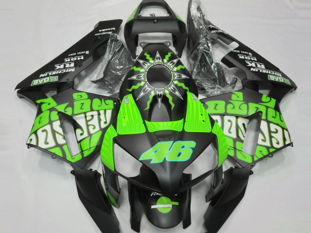 Slime Green Rossi Repsol 2003-2004 Honda CBR600RR Motorcycle Fairing Slime Green Rossi Repsol 2003-2004 Honda CBR600RR Motorcycle Fairing