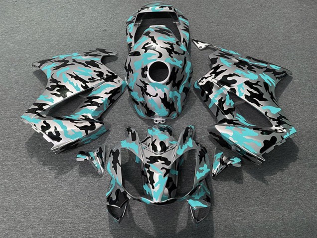 Teal Camo 2002-2012 Honda VFR800 Motorcycle Fairing