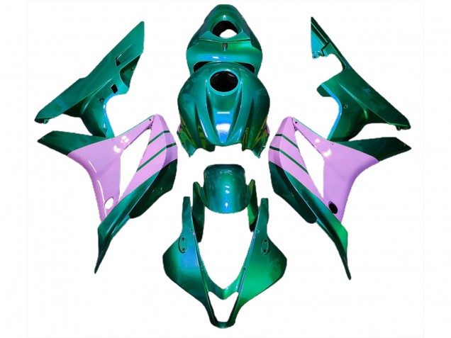 Turquoise and Pink 2007-2008 Honda CBR600RR Motorcycle Fairing Turquoise and Pink 2007-2008 Honda CBR600RR Motorcycle Fairing