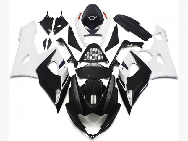 Vibrant Gloss Blue and Matte Black 2005-2006 Suzuki GSXR 1000 Motorcycle Fairing