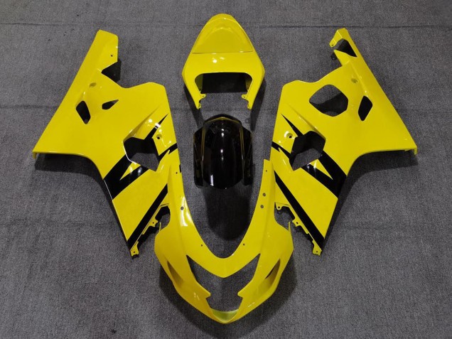 Vibrant Gloss Yellow Custom OEM Style 2004-2005 Suzuki GSXR 600-750 Motorcycle Fairing
