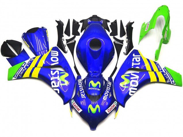 Vibrant MoviStar 2008-2011 Honda CBR1000RR Motorcycle Fairing Vibrant MoviStar 2008-2011 Honda CBR1000RR Motorcycle Fairing