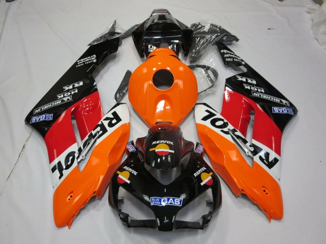 Vibrant Repsol with Logos 2004-2005 Honda CBR1000RR Motorcycle Fairing Vibrant Repsol with Logos 2004-2005 Honda CBR1000RR Motorcycle Fairing