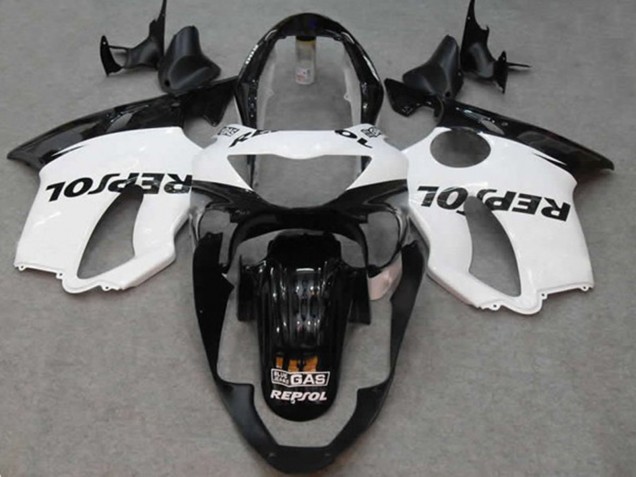 White Repsol 1999-2000 Honda CBR600 F4 Motorcycle Fairing