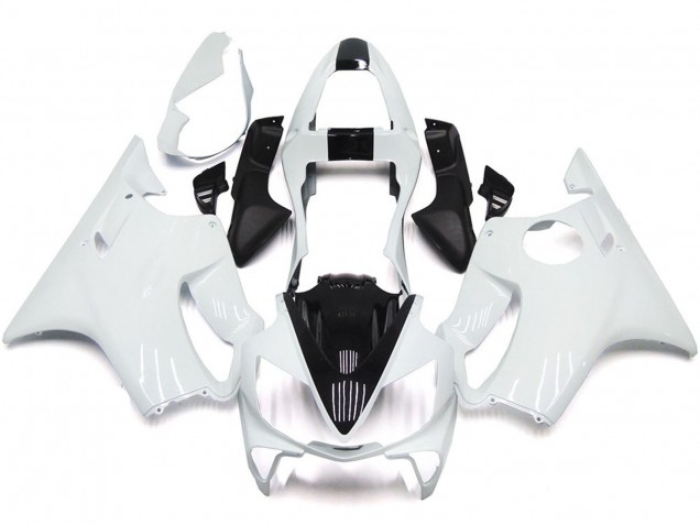 White and Black 2001-2003 Honda CBR600 F4i Motorcycle Fairing White and Black 2001-2003 Honda CBR600 F4i Motorcycle Fairing