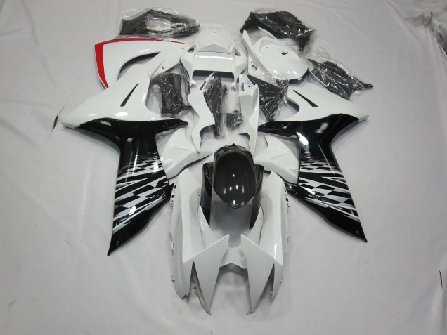 White and Black 2011-2024 Suzuki GSXR 600-750 Motorcycle Fairing White and Black 2011-2024 Suzuki GSXR 600-750 Motorcycle Fairing