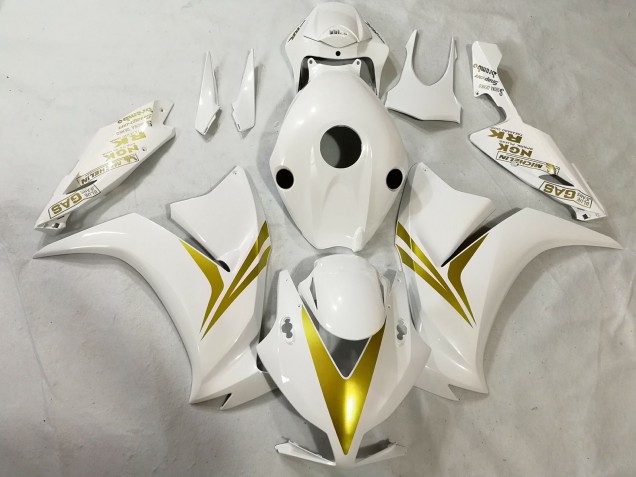 White and Gold 2012-2016 Honda CBR1000RR Motorcycle Fairing White and Gold 2012-2016 Honda CBR1000RR Motorcycle Fairing