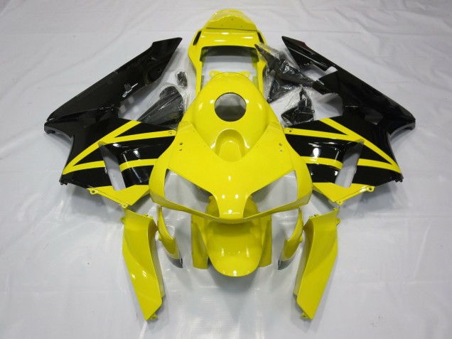 Yellow & Black OEM Style 2003-2004 Honda CBR600RR Motorcycle Fairing Yellow & Black OEM Style 2003-2004 Honda CBR600RR Motorcycle Fairing