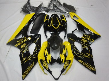Yellow Corona 2005-2006 Suzuki GSXR 1000 Motorcycle Fairing