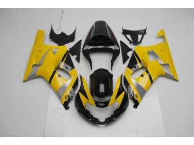 Yellow and Black 2001-2003 Suzuki GSXR 600-750 Motorcycle Fairing